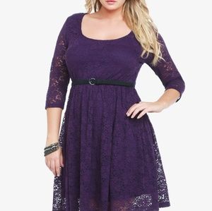 Eggplant lace dress